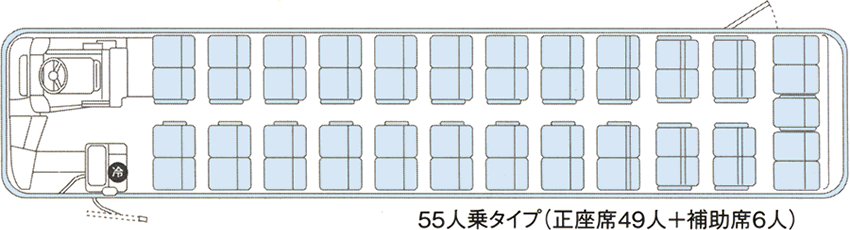 55人乗タイプ座席図